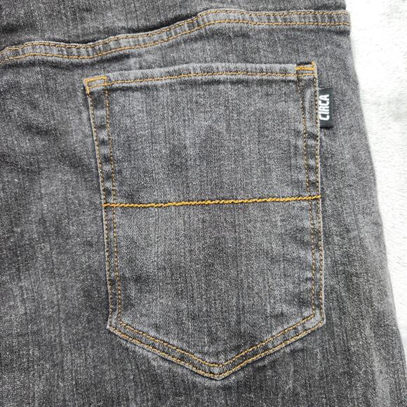 C1RCA Jeans Mens 38 Black Wash Baggy Fit Skateboarding Streetwear Y2K Skater - Picture 4 of 14